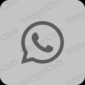 Esteetiline hall WhatsApp rakenduste ikoonid