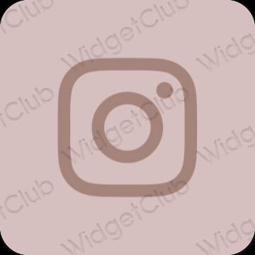 Αισθητικός παστέλ ροζ Instagram εικονίδια εφαρμογών