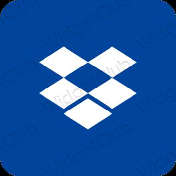Aesthetic blue Dropbox app icons