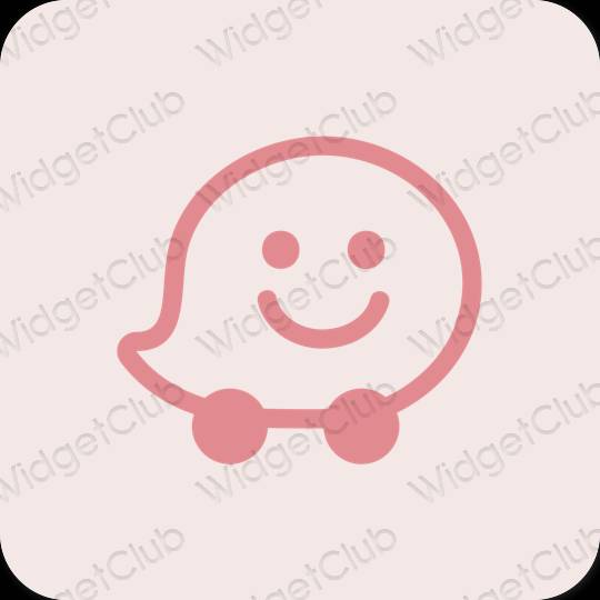 Aesthetic Waze app icons