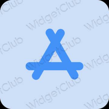 Estetis biru pastel AppStore ikon aplikasi