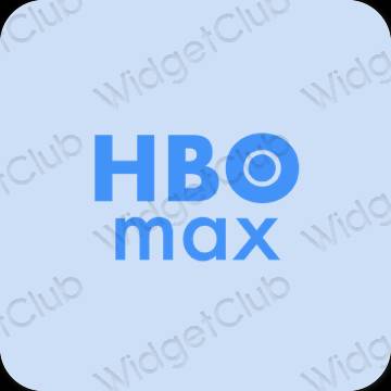 Thẩm mỹ màu xanh pastel HBO MAX biểu tượng ứng dụng