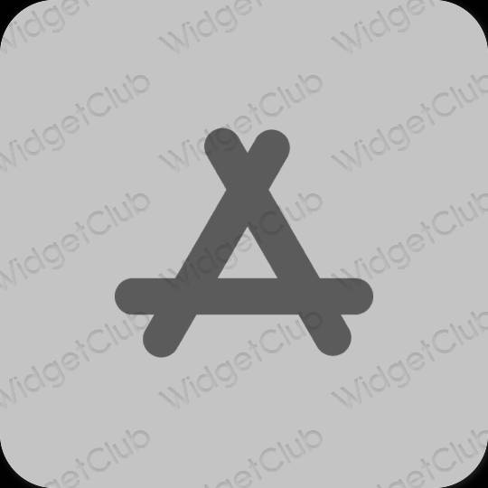 Esthétique grise AppStore icônes d'application