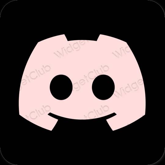 Естетски пастелно розе discord иконе апликација