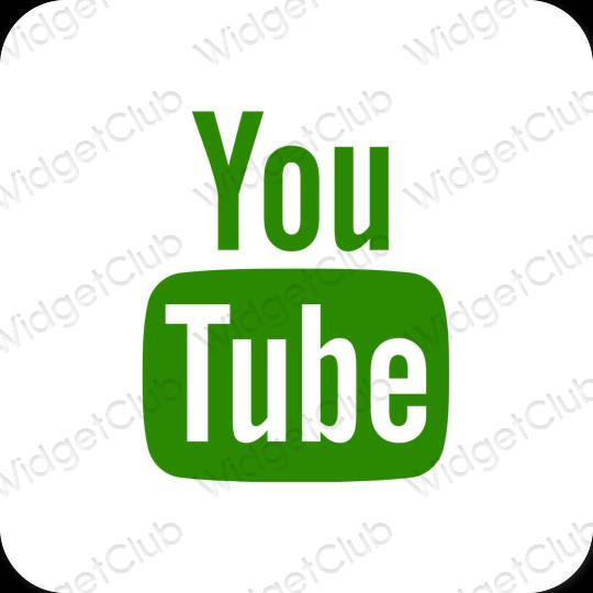 Esthetische Youtube app-pictogrammen