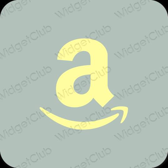 Esztétika zöld Amazon alkalmazás ikonok