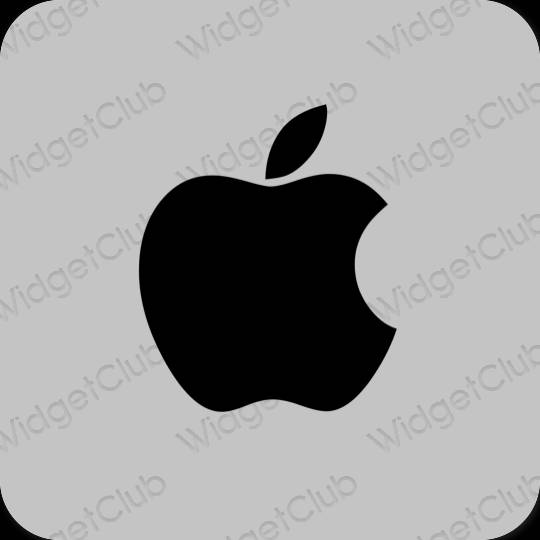 Ästhetisch grau Apple Store App-Symbole