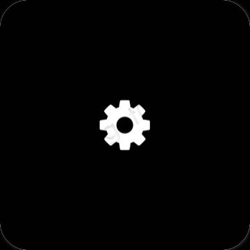 Estetske Settings ikone aplikacij