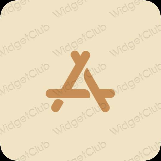 Aesthetic beige AppStore app icons