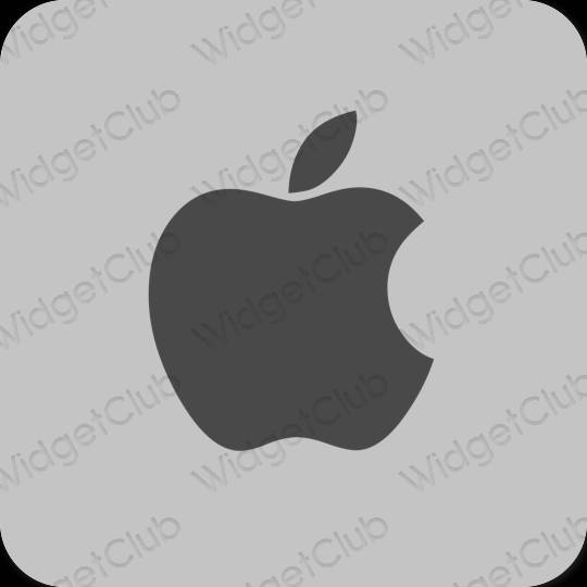 Esztétika szürke Apple Store alkalmazás ikonok