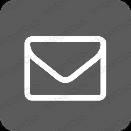 Естетичний сірий Gmail значки програм