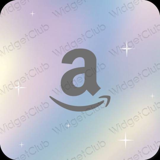 Estético cinzento Amazon ícones de aplicativos