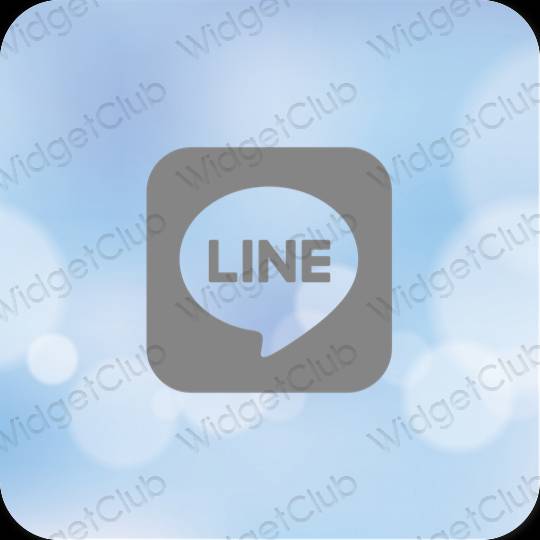 Icônes d'application LINE esthétiques