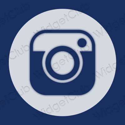 Esteetiline lilla Instagram rakenduste ikoonid