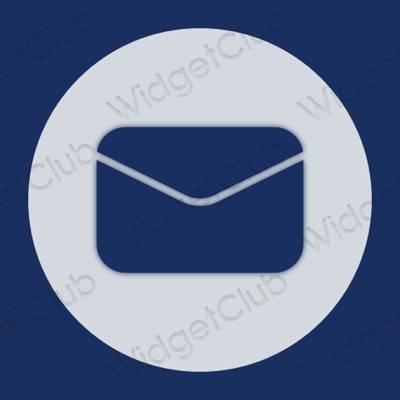 Естетски љубичаста Mail иконе апликација