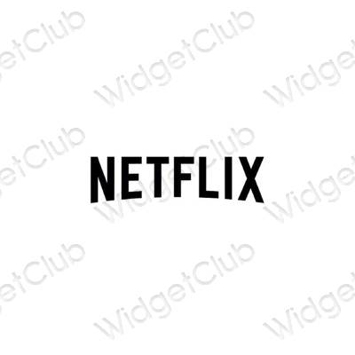 Biểu tượng ứng dụng Netflix thẩm mỹ