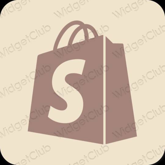 Estética Shopify ícones de aplicativos