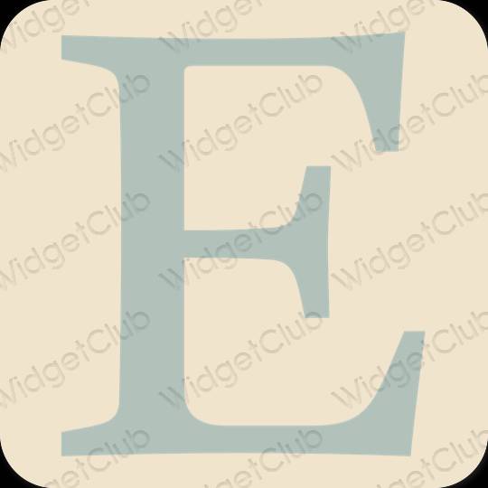 Estetisk beige Etsy app ikoner