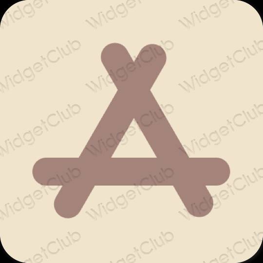 Estetisk beige AppStore app ikoner