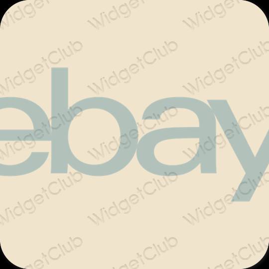 Естетски беж eBay иконе апликација