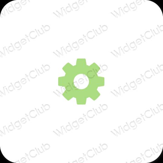 Esthetische Settings app-pictogrammen