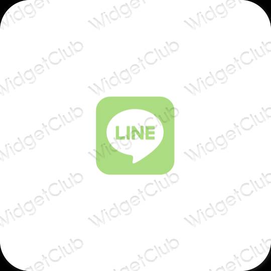 Естетске LINE иконе апликација