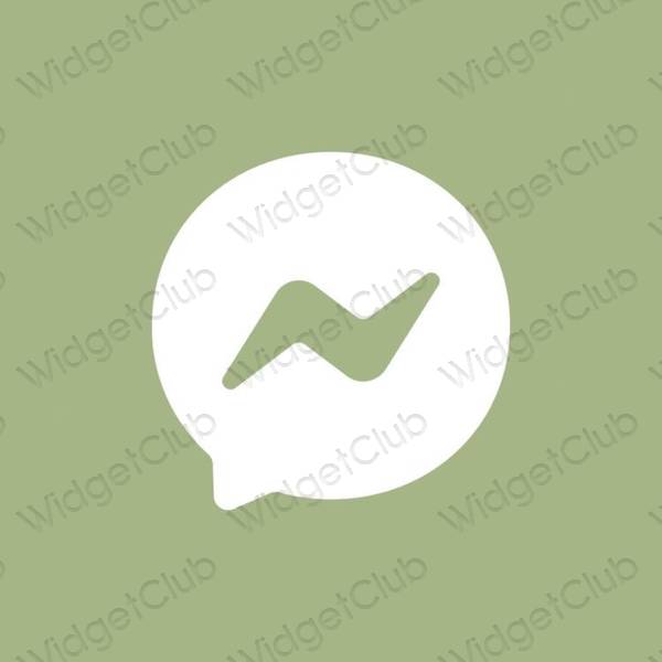 Estética Messenger iconos de aplicaciones
