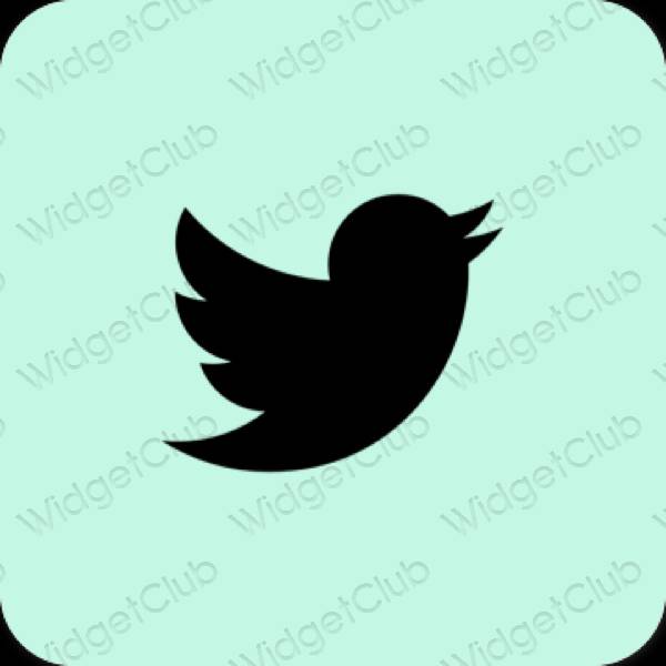 Esthetische Twitter app-pictogrammen