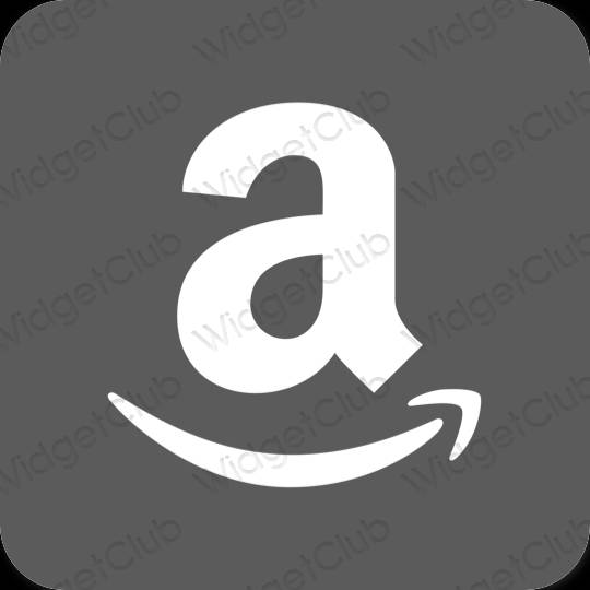 审美的 灰色的 Amazon 应用程序图标