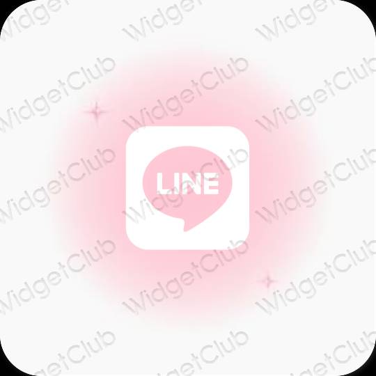 Icônes d'application LINE esthétiques