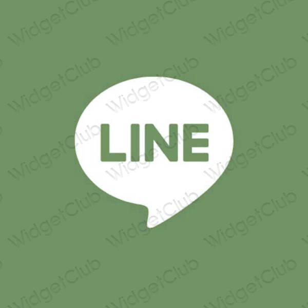 Biểu tượng ứng dụng LINE thẩm mỹ