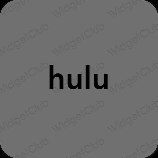미적인 회색 hulu 앱 아이콘