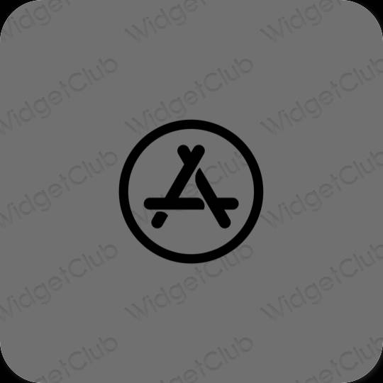 Estetický šedá AppStore ikony aplikací