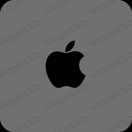 Estetisk grå Apple Store app ikoner
