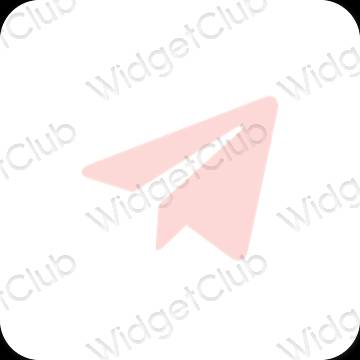 Esthetische Telegram app-pictogrammen