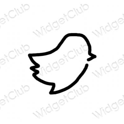 Esthetische Twitter app-pictogrammen