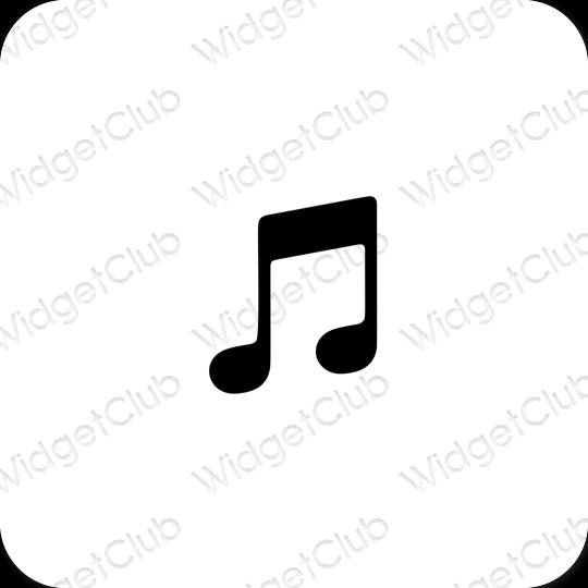 نمادهای برنامه زیباشناسی Apple Music