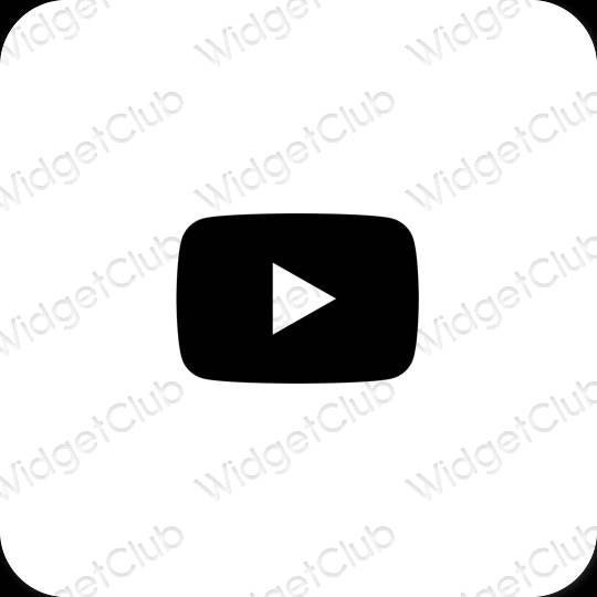 Icônes d'application Youtube esthétiques