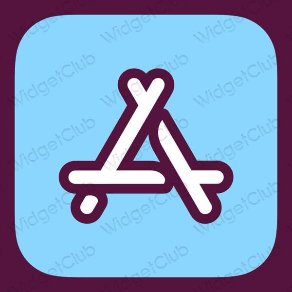 Aesthetic purple AppStore app icons