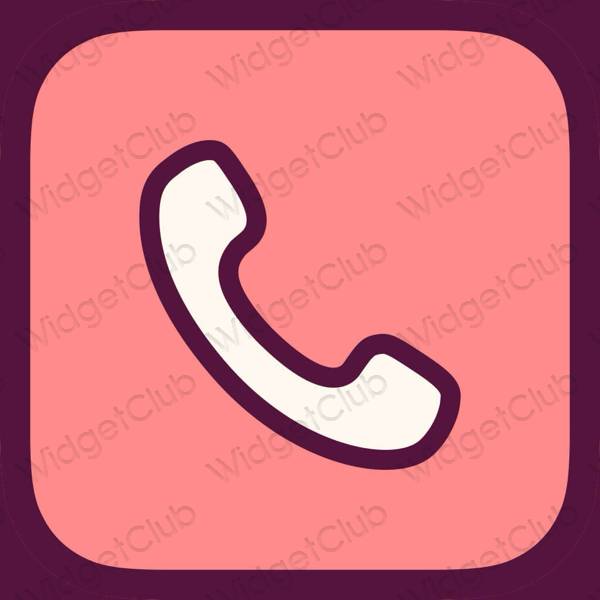 Aesthetic purple Phone app icons