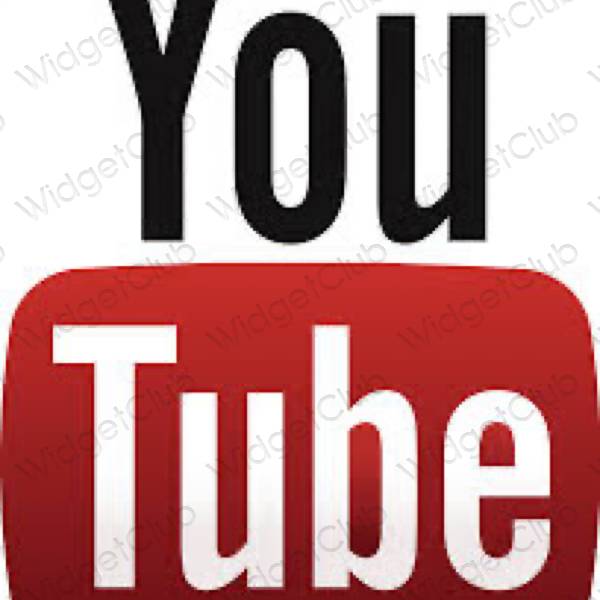 Эстетические Youtube значки приложений