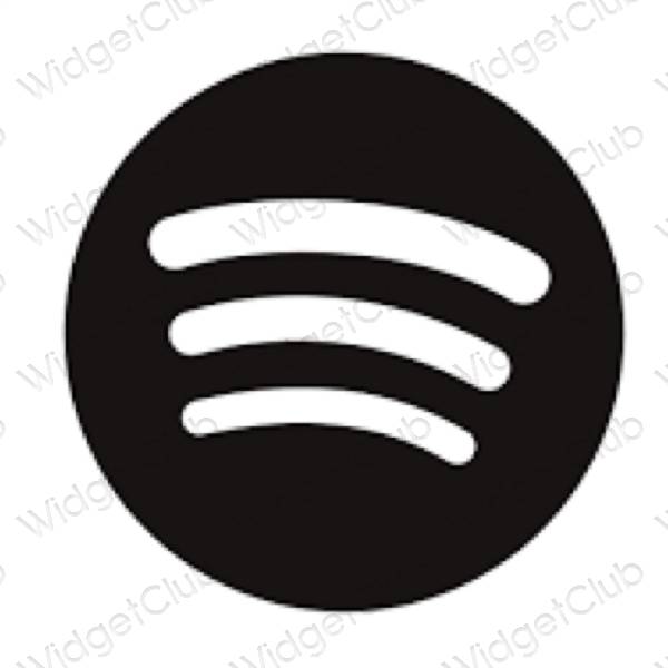 نمادهای برنامه زیباشناسی Spotify