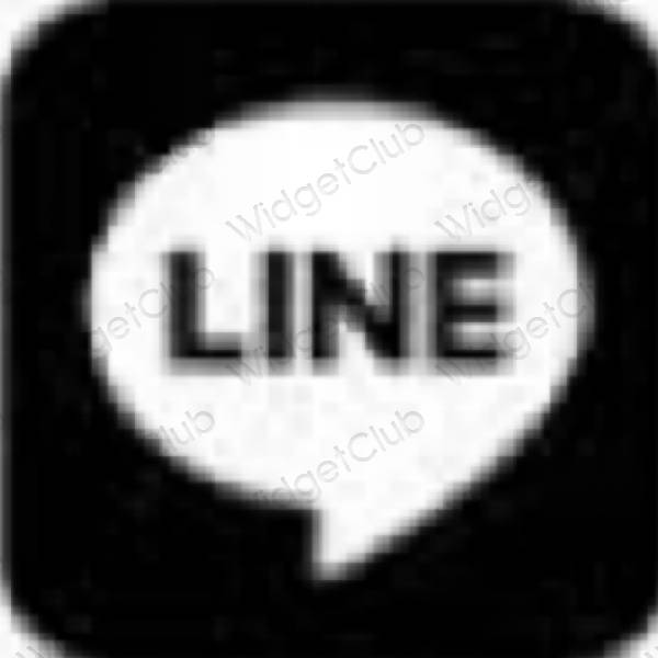 Естетични LINE икони на приложения