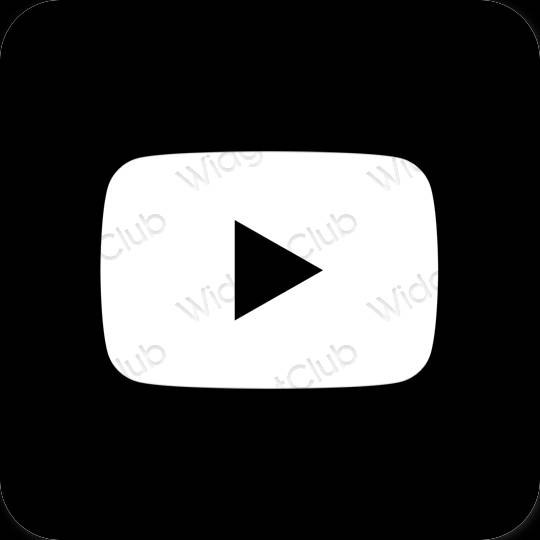 Esthetische Youtube app-pictogrammen