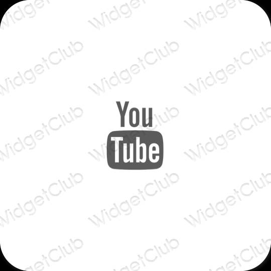 Icônes d'application Youtube esthétiques