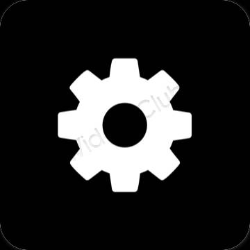 Esthetische Settings app-pictogrammen