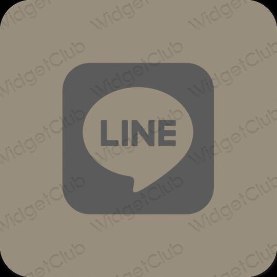 Esthetische LINE app-pictogrammen