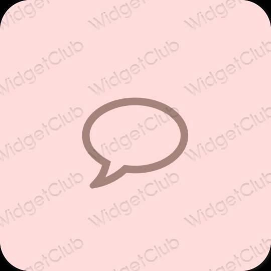 Estetski ružičasta Messages ikone aplikacija