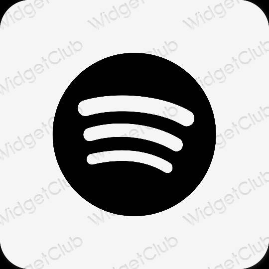 Esteetiline hall Spotify rakenduste ikoonid