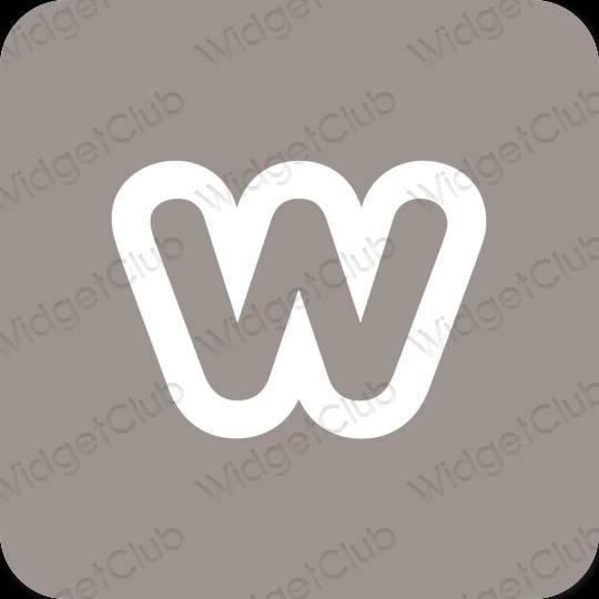 Pictograme pentru aplicații Weebly estetice